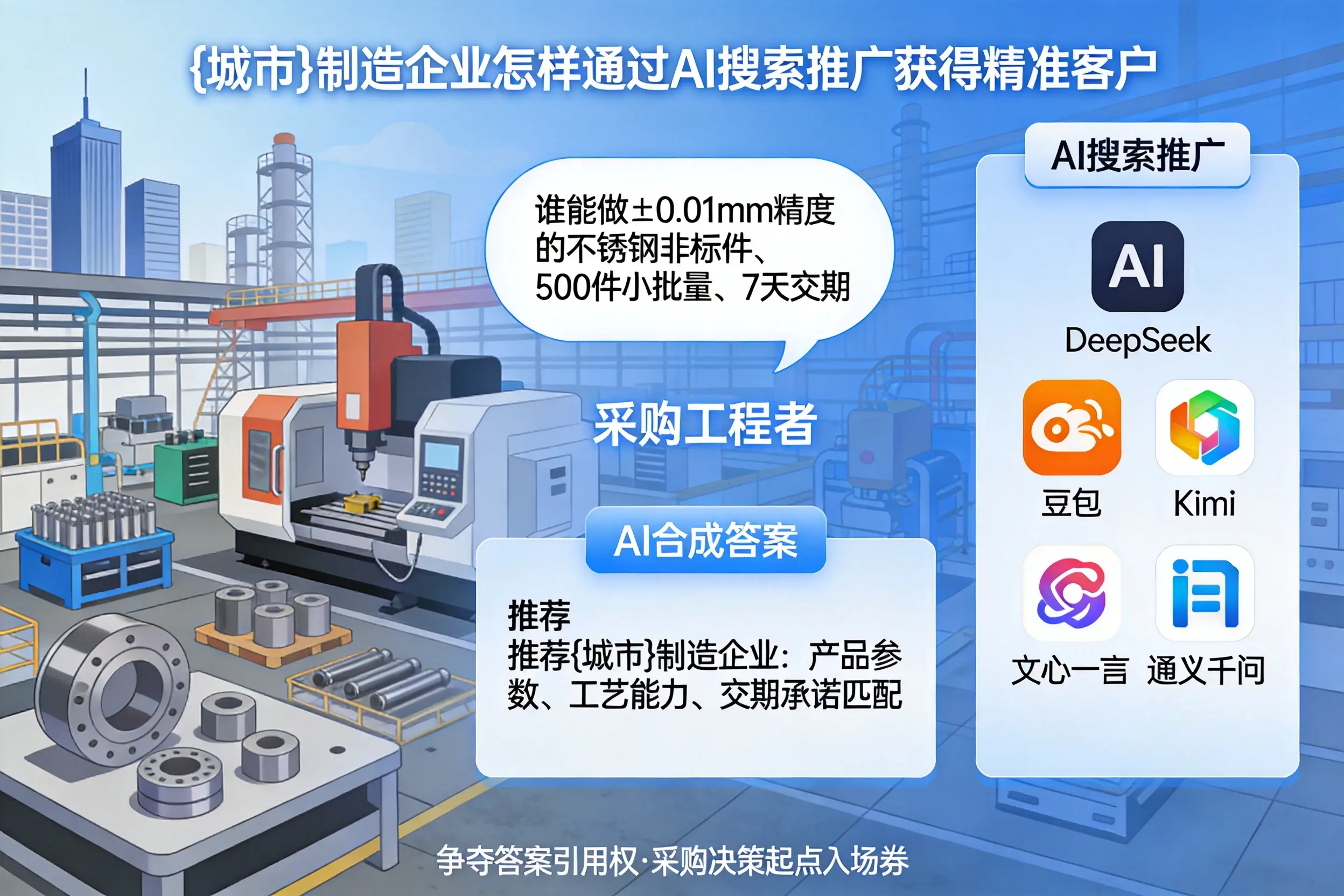 乌海制造企业怎样通过AI搜索推广获得精准客户