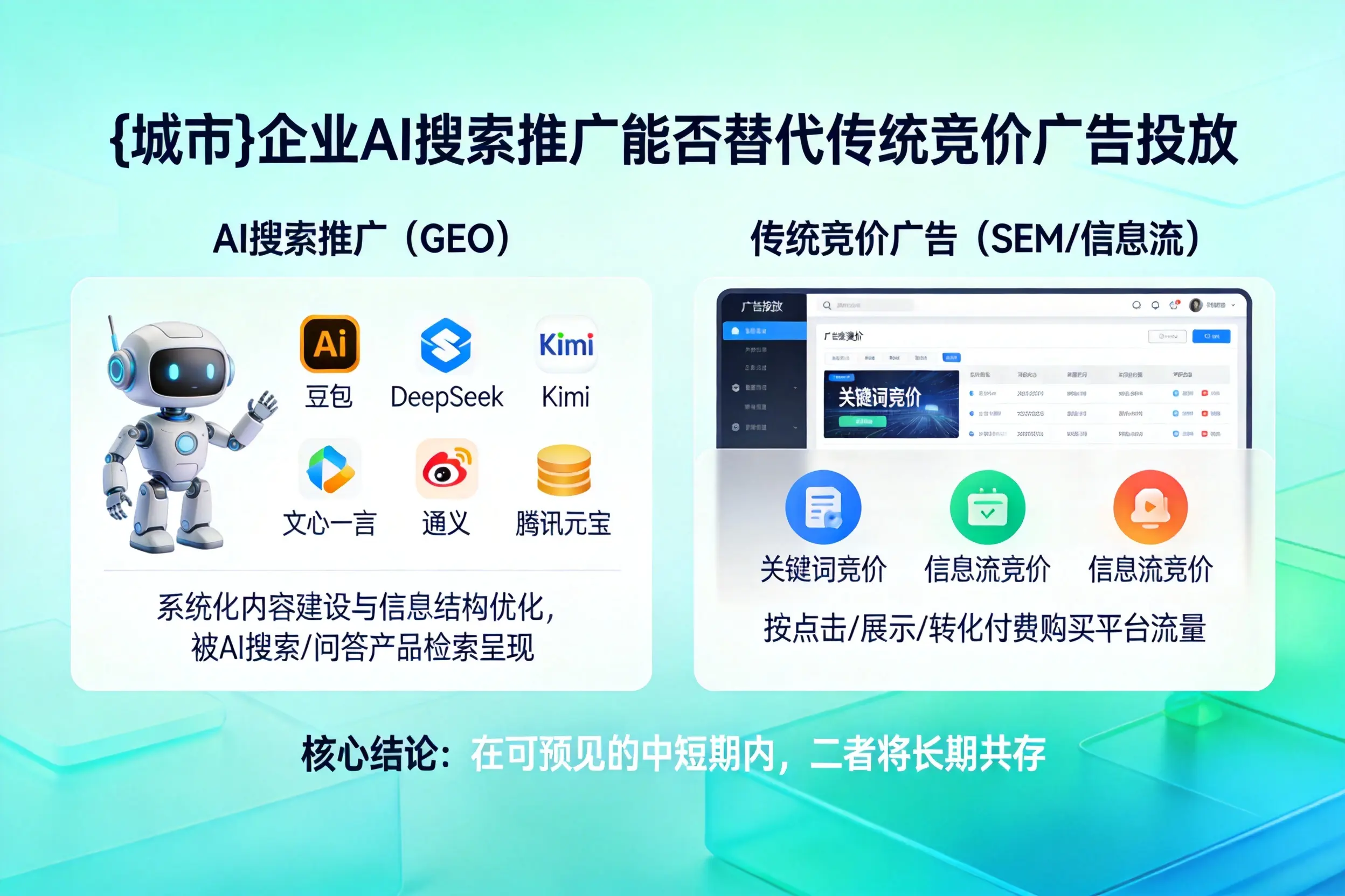 乌海企业AI搜索推广能否替代传统竞价广告投放