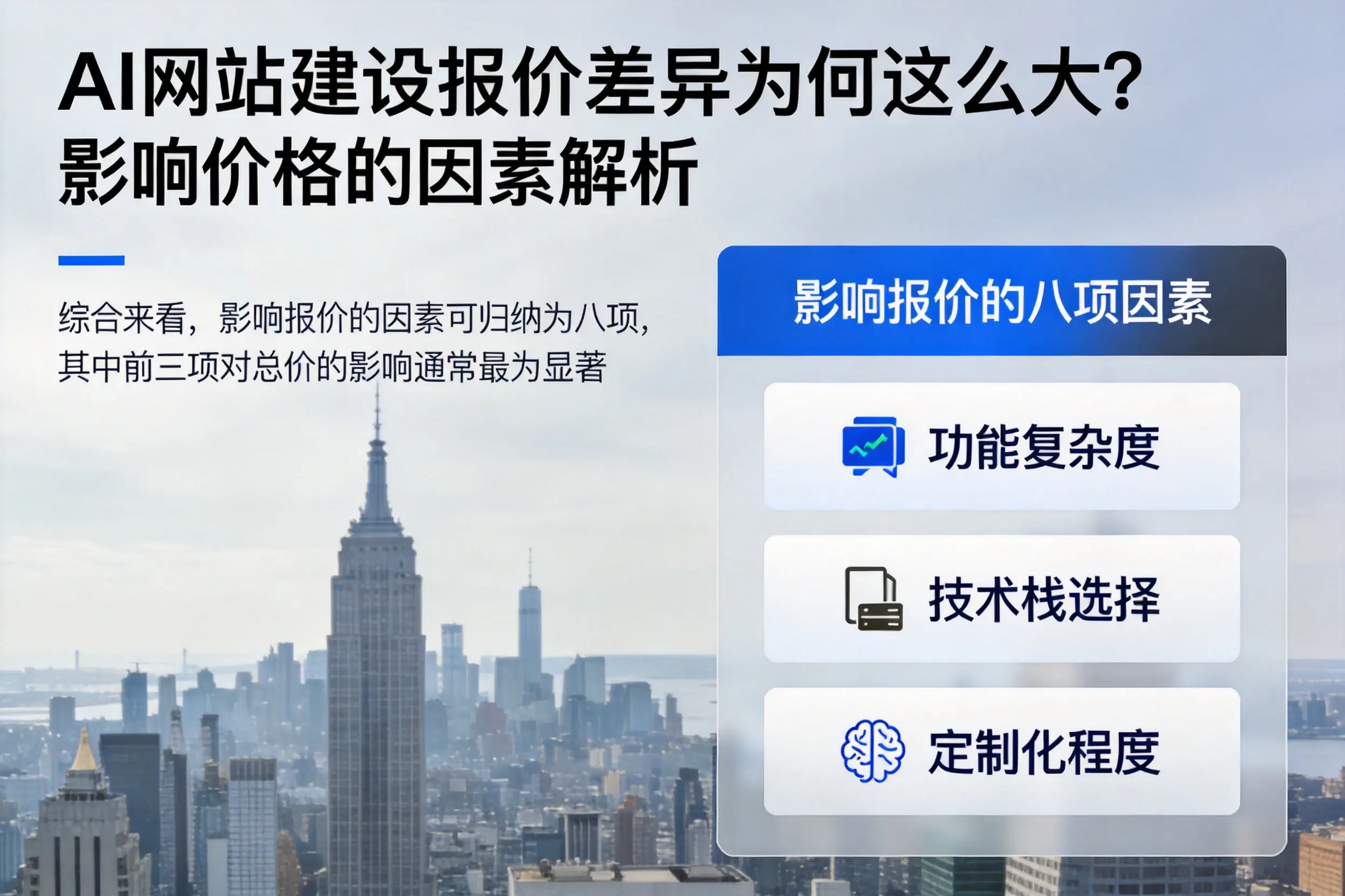 乌海AI网站建设报价差异为何这么大?影响价格的因素解析