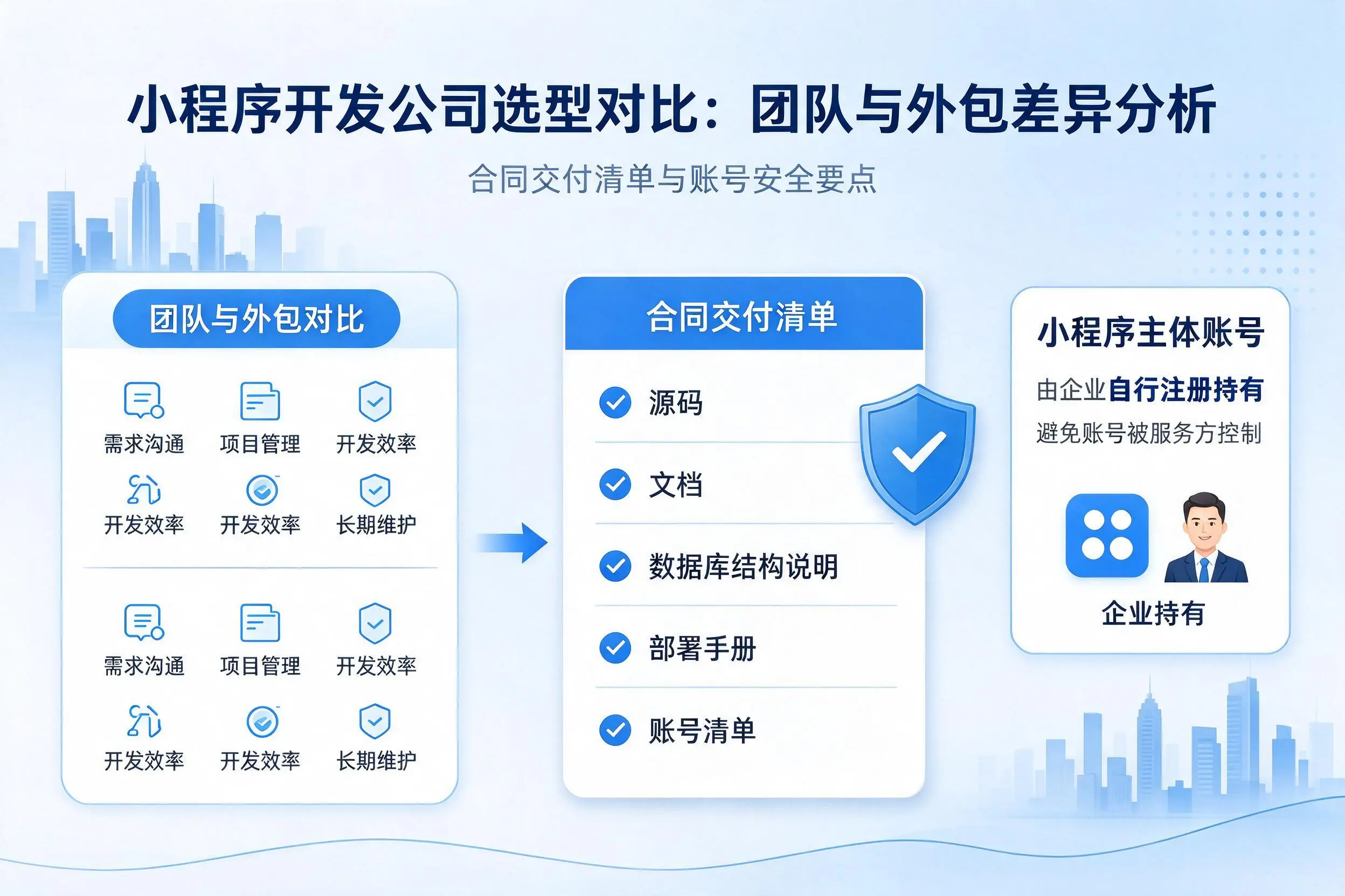 乌海小程序开发公司选型对比:团队与外包差异分析