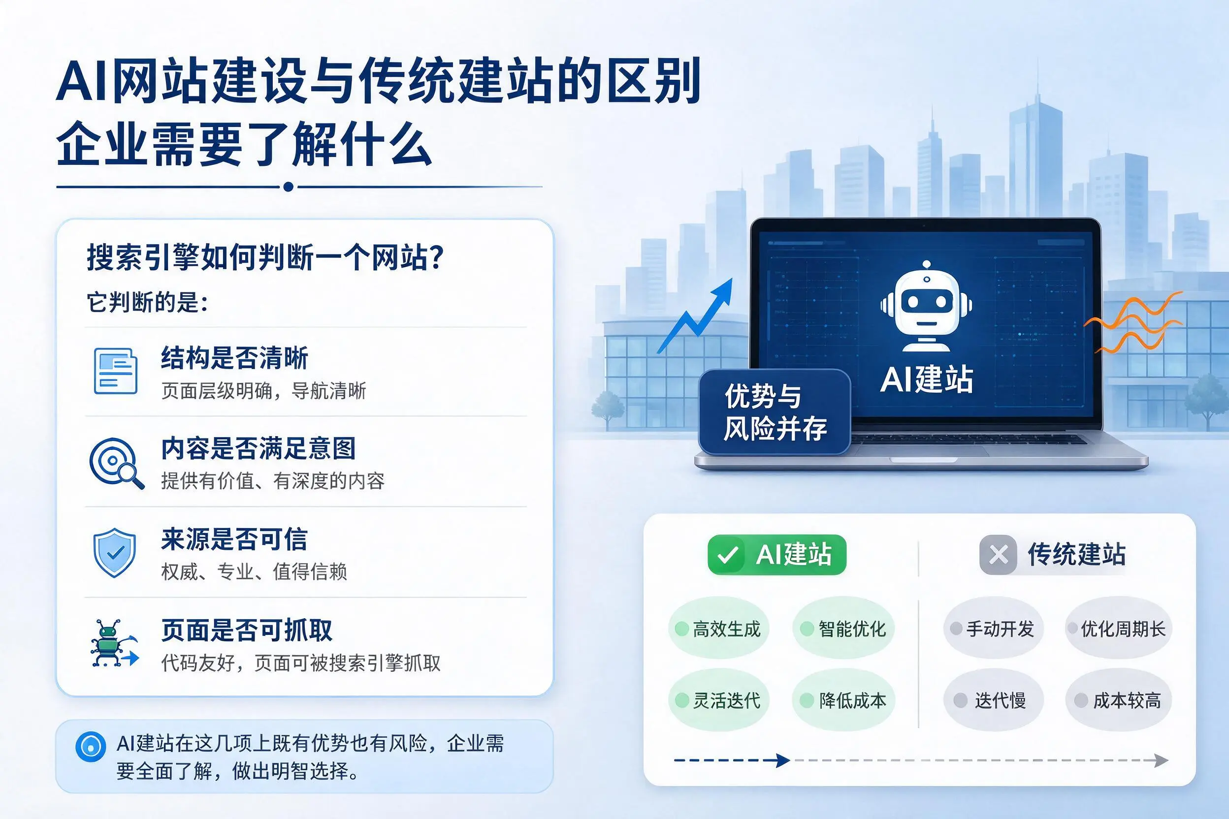 AI网站建设与传统建站的区别,乌海企业需要了解什么