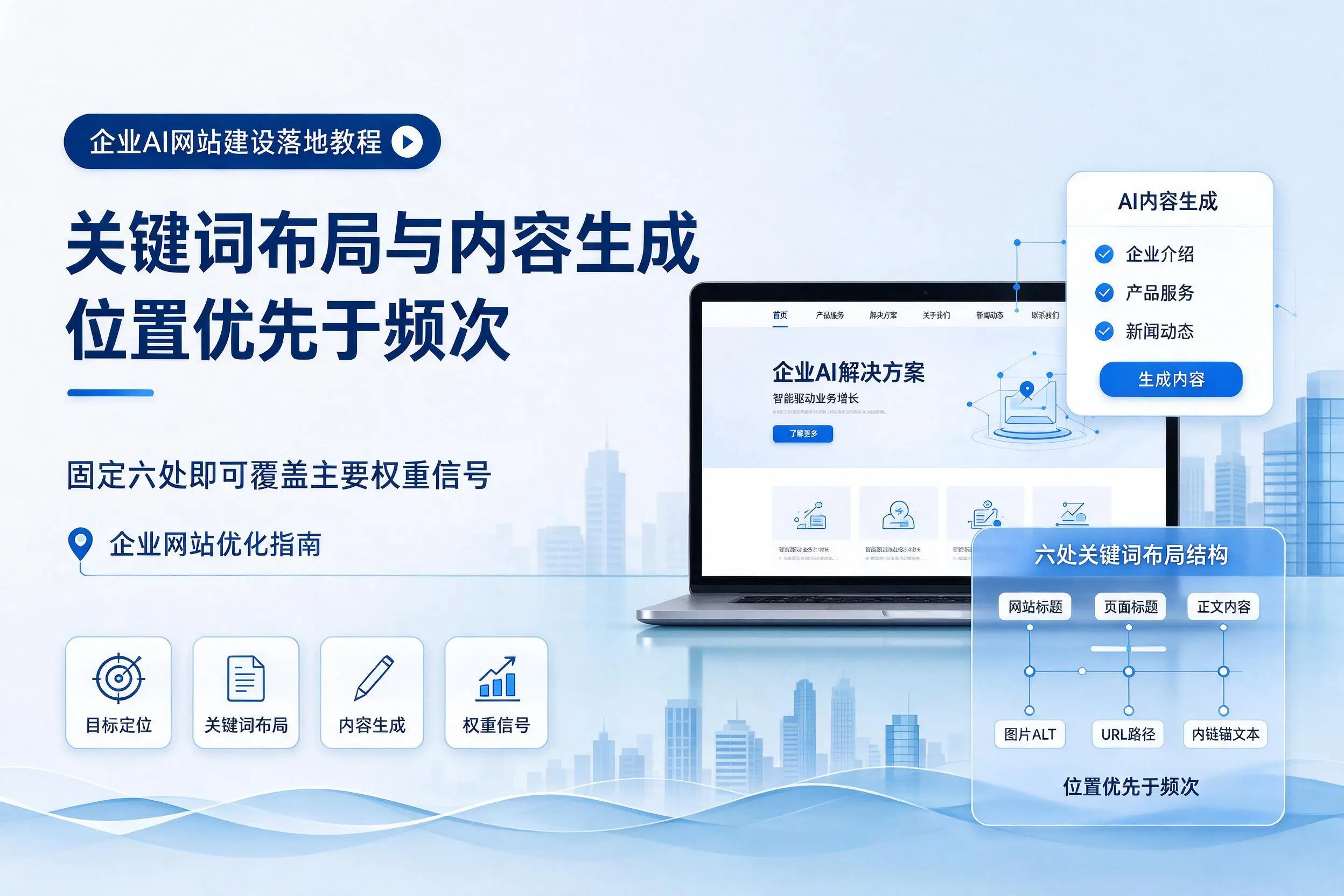 乌海企业AI网站建设落地教程：关键词布局与内容生成