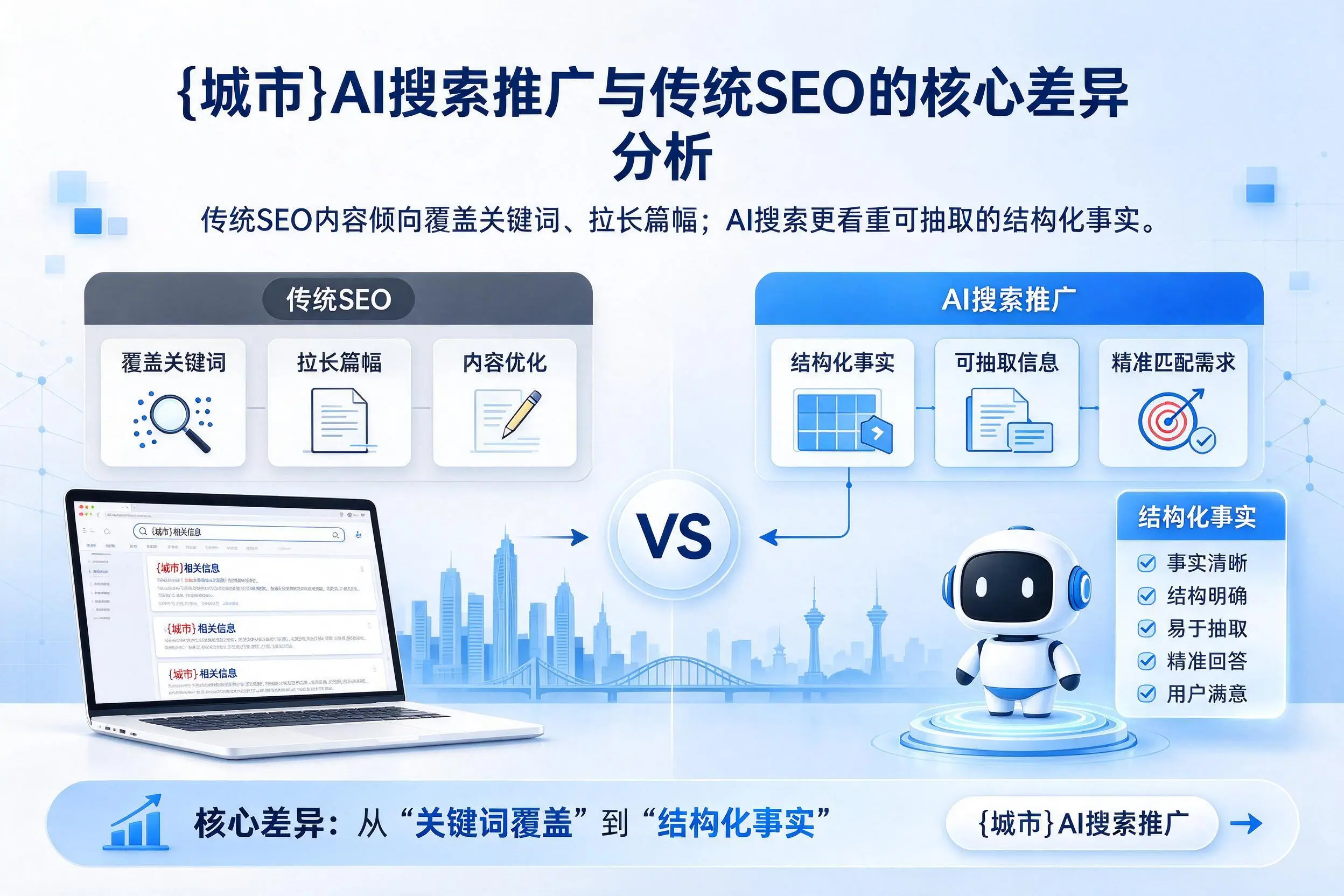 乌海AI搜索推广与传统SEO的核心差异分析